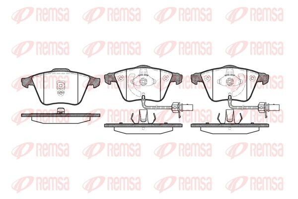 REMSA Комплект тормозных колодок, дисковый тормоз 0964.02