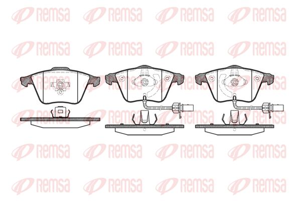 REMSA Комплект тормозных колодок, дисковый тормоз 0964.12