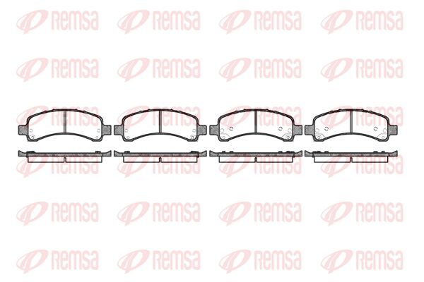 REMSA Комплект тормозных колодок, дисковый тормоз 0989.10
