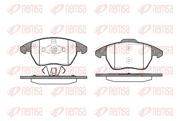 REMSA Комплект тормозных колодок, дисковый тормоз 1030.10