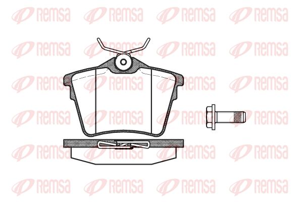 REMSA Комплект тормозных колодок, дисковый тормоз 1103.00