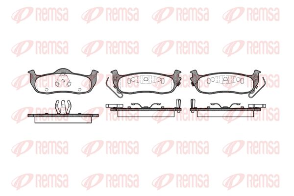REMSA Комплект тормозных колодок, дисковый тормоз 1106.02