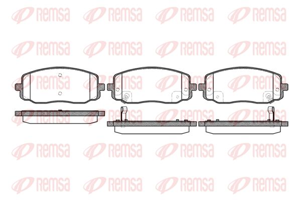 REMSA Комплект тормозных колодок, дисковый тормоз 1133.02