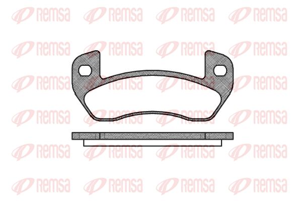 REMSA Комплект тормозных колодок, дисковый тормоз 1152.00
