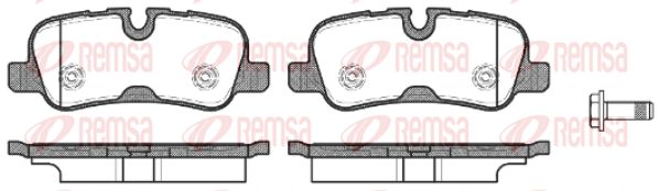 REMSA Комплект тормозных колодок, дисковый тормоз 1159.10