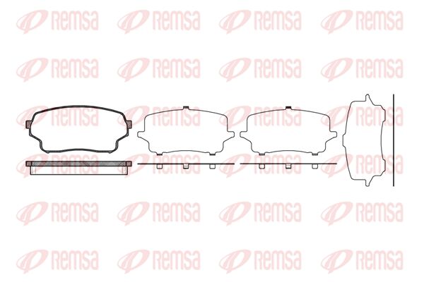 REMSA Комплект тормозных колодок, дисковый тормоз 1166.01