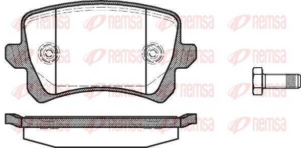 REMSA Комплект тормозных колодок, дисковый тормоз 1342.00