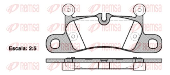 REMSA Комплект тормозных колодок, дисковый тормоз 1379.10