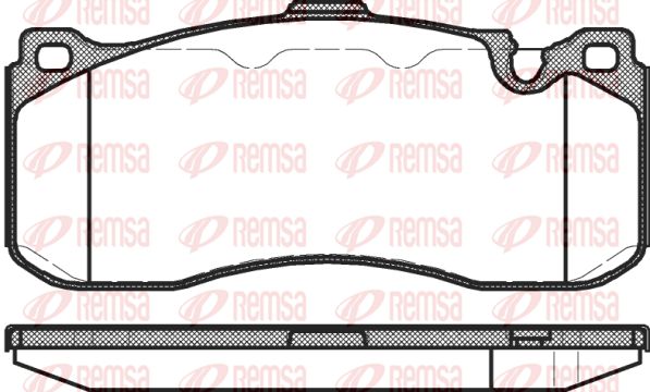 REMSA Комплект тормозных колодок, дисковый тормоз 1380.00