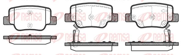 REMSA Комплект тормозных колодок, дисковый тормоз 1452.02