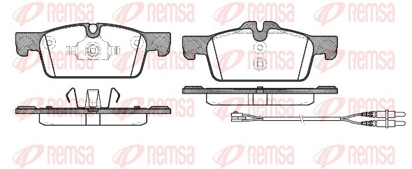 REMSA stabdžių trinkelių rinkinys, diskinis stabdys 1461.01