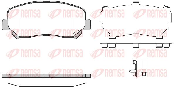 REMSA Комплект тормозных колодок, дисковый тормоз 1513.24