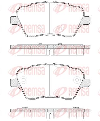 REMSA Комплект тормозных колодок, дисковый тормоз 1514.00