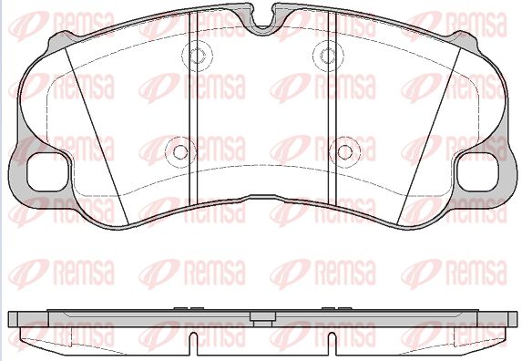 REMSA Комплект тормозных колодок, дисковый тормоз 1595.10