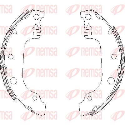 REMSA Комплект тормозных колодок 4029.00