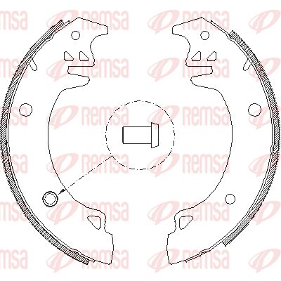 REMSA Комплект тормозных колодок 4037.00