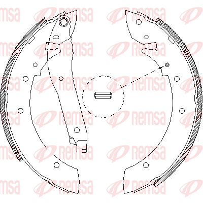 REMSA Комплект тормозных колодок 4069.00