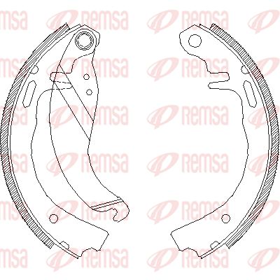 REMSA Комплект тормозных колодок 4073.00