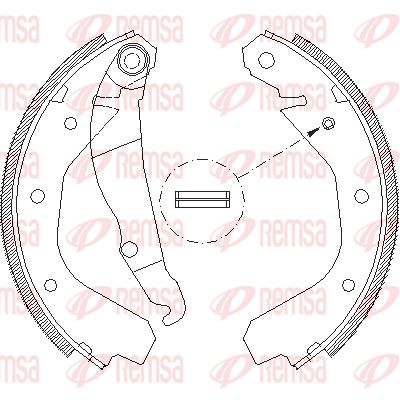 REMSA Тормозные колодки 4088.00