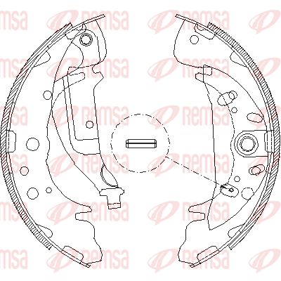 REMSA Тормозные колодки 4089.03