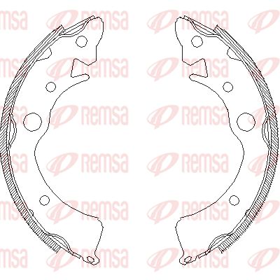 REMSA Комплект тормозных колодок 4096.00
