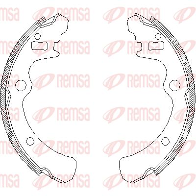 REMSA Комплект тормозных колодок 4166.00