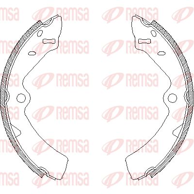 REMSA Комплект тормозных колодок 4167.00