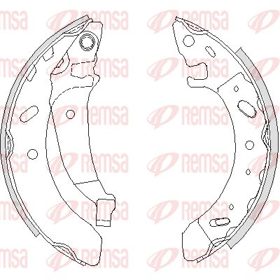 REMSA stabdžių trinkelių komplektas 4194.01