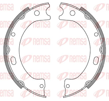REMSA Барабанная тормозная колодка, стояночный тормоз 4243.00