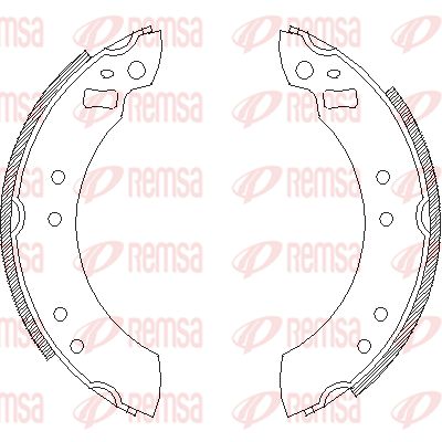 REMSA Комплект тормозных колодок 4253.00