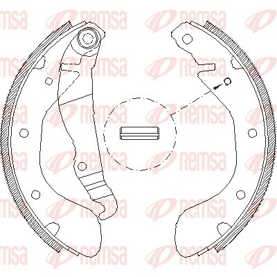 REMSA Тормозные колодки 4307.00