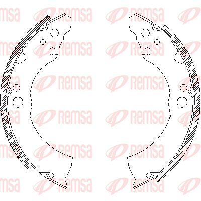 REMSA Комплект тормозных колодок 4331.00