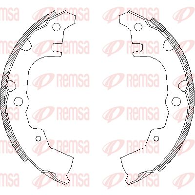 REMSA Комплект тормозных колодок 4340.00