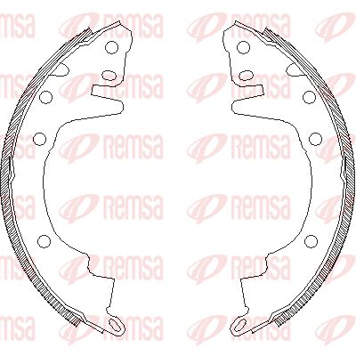 REMSA Комплект тормозных колодок 4369.00