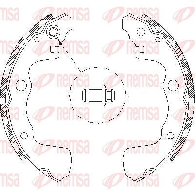 REMSA Комплект тормозных колодок 4373.00