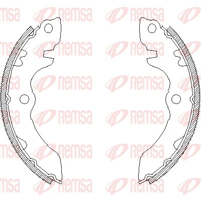 REMSA Комплект тормозных колодок 4392.00
