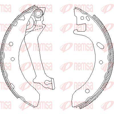 REMSA Комплект тормозных колодок 4512.00