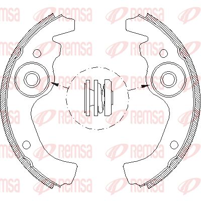 REMSA Комплект тормозных колодок 4611.00