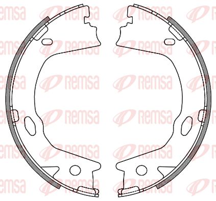REMSA Барабанная тормозная колодка, стояночный тормоз 4657.00