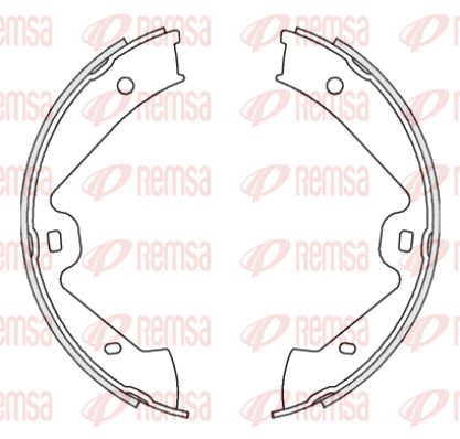 REMSA Барабанная тормозная колодка, стояночный тормоз 4675.00