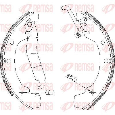 REMSA Комплект тормозных колодок 4688.00