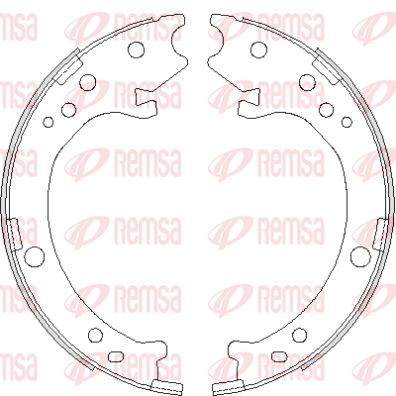 REMSA Барабанная тормозная колодка, стояночный тормоз 4690.00