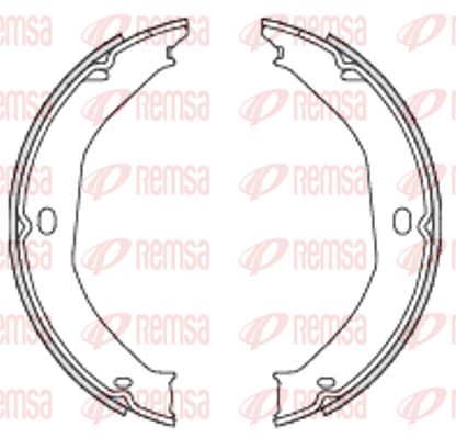 REMSA stabdžių trinkelių komplektas, stovėjimo stabdis 4698.00