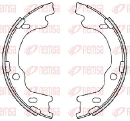 REMSA Барабанная тормозная колодка, стояночный тормоз 4699.00