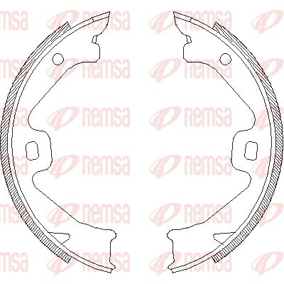 REMSA Комплект тормозных колодок, стояночная тормозная с 4704.00