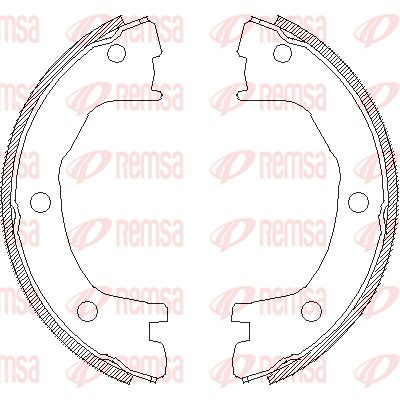 REMSA Барабанная тормозная колодка, стояночный тормоз 4712.00