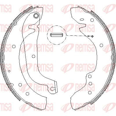 REMSA Тормозные колодки 4718.01
