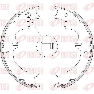 REMSA Stabdžių trinkelė, stovėjimo stabdys 4727.00