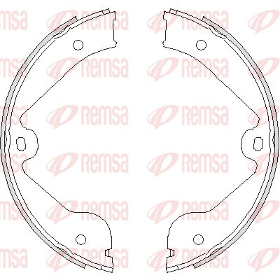 REMSA Барабанная тормозная колодка, стояночный тормоз 4735.00