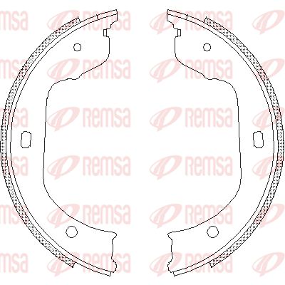REMSA stabdžių trinkelių komplektas, stovėjimo stabdis 4740.00
